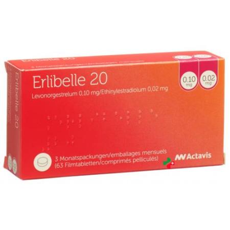 Erlibelle 20 3 X 21 filmtablets - PrimeCare Global