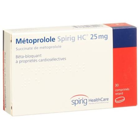 Metoprolol Spirig HC Ret Filmtabl 25 mg 30 pcs - PrimeCare Global