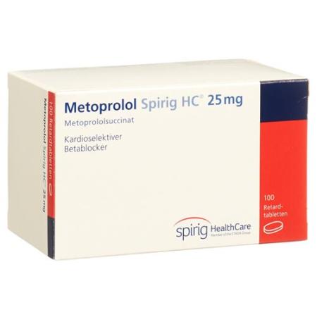 Metoprolol Spirig HC Ret Filmtabl 25 mg 100 pcs - PrimeCare Global