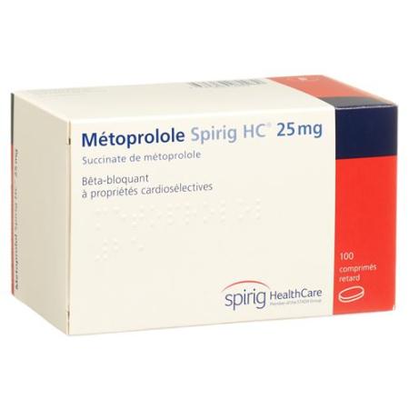 Metoprolol Spirig HC Ret Filmtabl 25 mg 100 pcs - PrimeCare Global