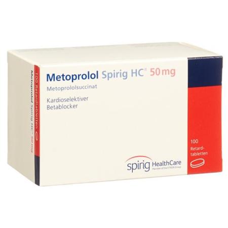Metoprolol Spirig HC Ret Filmtabl 50 mg 100 pcs - PrimeCare Global