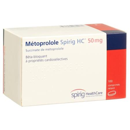 Metoprolol Spirig HC Ret Filmtabl 50 mg 100 pcs - PrimeCare Global
