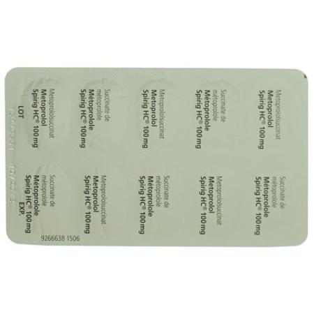 Metoprolol Spirig HC Ret Filmtabl 100 mg 30 pcs - PrimeCare Global