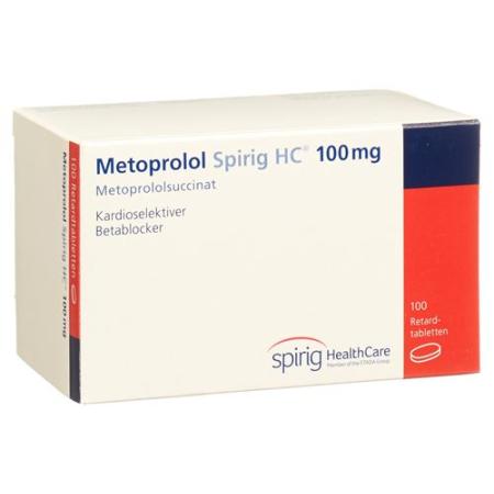 Metoprolol Spirig HC Ret Filmtabl 100 mg 100 pcs - PrimeCare Global
