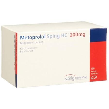Metoprolol Spirig HC Ret Filmtabl 200 mg 100 pcs - PrimeCare Global