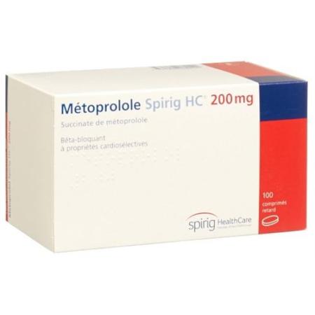 Metoprolol Spirig HC Ret Filmtabl 200 mg 100 pcs - PrimeCare Global