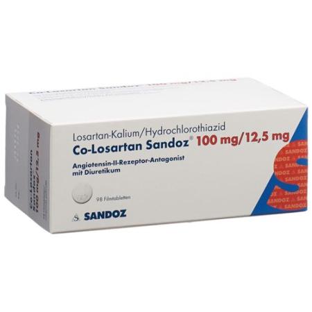 Co-Losartan Sandoz Filmtablet 100/12.5mg 98 pcs - PrimeCare Global