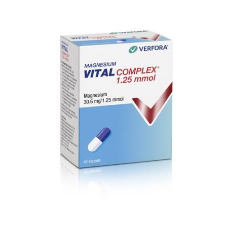 Magnesium Vital Complex Kaps 1.25 mmol 40 pcs - PrimeCare Global