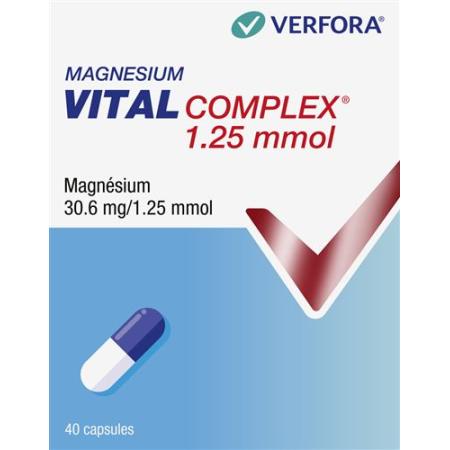 Magnesium Vital Complex Kaps 1.25 mmol 40 pcs - PrimeCare Global