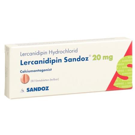 Lercanidipin Sandoz film tablets 20 mg 28 pcs - PrimeCare Global