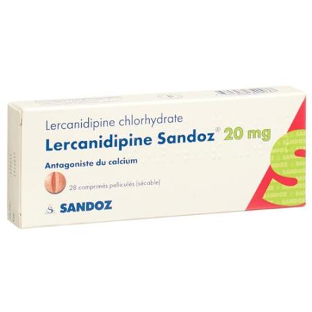 Lercanidipin Sandoz film tablets 20 mg 28 pcs - PrimeCare Global