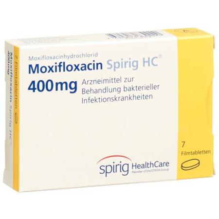 Moxifloxacin Spirig HC Filmtabl 400 mg 7 pcs - PrimeCare Global