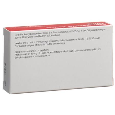 Atorvastatin Zentiva Filmtabl 10 mg 30 pcs - PrimeCare Global