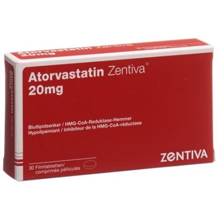 Atorvastatin Zentiva Filmtabl 20 mg 30 pcs - PrimeCare Global