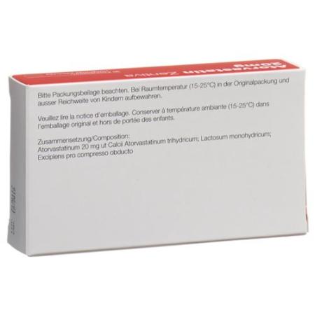 Atorvastatin Zentiva Filmtabl 20 mg 30 pcs - PrimeCare Global