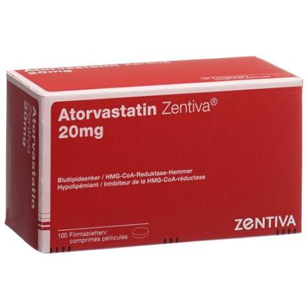 Atorvastatin Zentiva Filmtabl 20 mg 100 pcs - PrimeCare Global