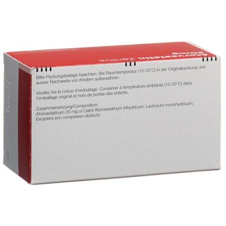 Atorvastatin Zentiva Filmtabl 20 mg 100 pcs - PrimeCare Global