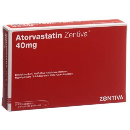 Atorvastatin Zentiva Filmtabl 40 mg 30 pcs - PrimeCare Global