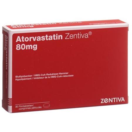 Atorvastatin Zentiva Filmtabl 80 mg 30 pcs - PrimeCare Global