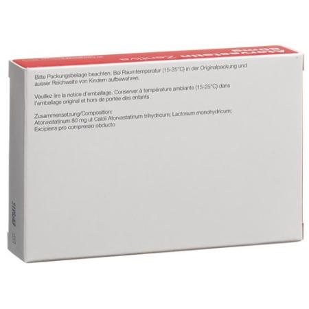 Atorvastatin Zentiva Filmtabl 80 mg 30 pcs - PrimeCare Global