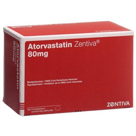 Atorvastatin Zentiva Filmtabl 80 mg 100 pcs - PrimeCare Global