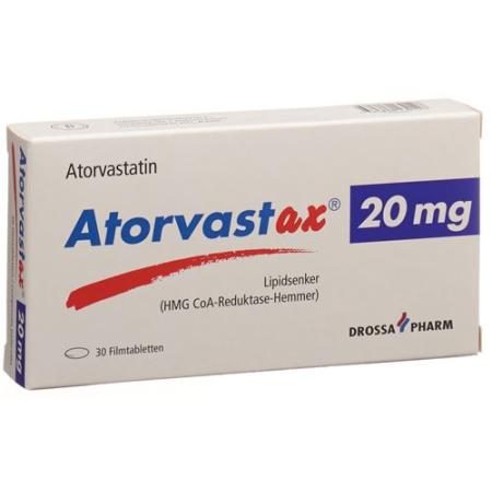 Atorvastax film tabl 20 mg 30 pcs - PrimeCare Global