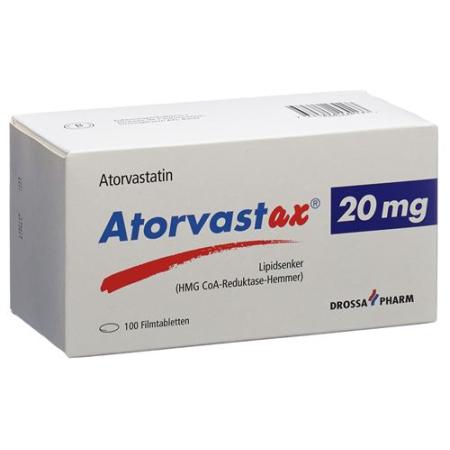 Atorvastax film tabl 20 mg 100 pcs - PrimeCare Global