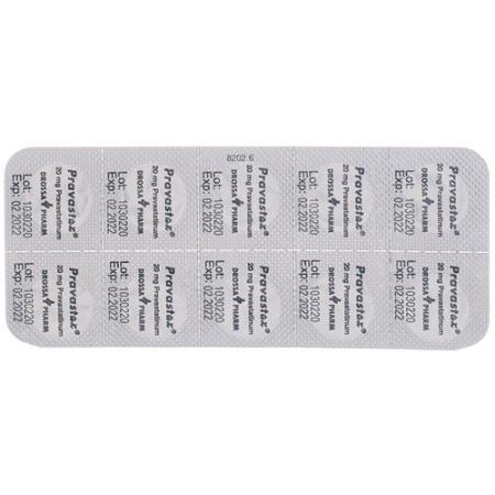 Pravastax Tabl 20 mg 100 pcs - PrimeCare Global