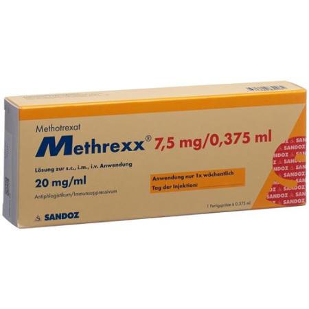 Methrexx Inj L&ouml;s 7.5 mg/0.375ml Fertspr 0.375 ml - PrimeCare Global