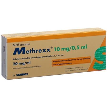 Methrexx Inj L&ouml;s 10 mg/0.5ml Fertspr 0.5 ml - PrimeCare Global