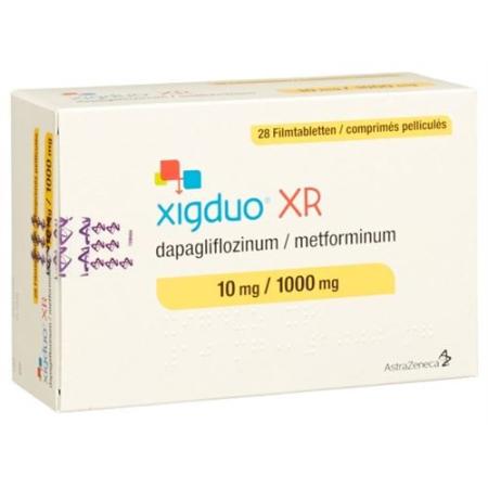 Xigduo XR film tablets 10 mg/1000 mg 98 pcs - PrimeCare Global