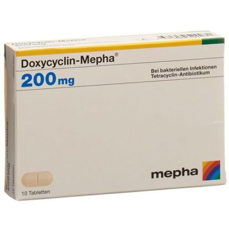 Doxycycline-Mepha Tabl 200 mg 10 pcs - PrimeCare Global