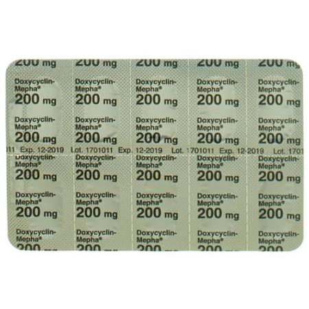Doxycycline-Mepha Tabl 200 mg 10 pcs - PrimeCare Global