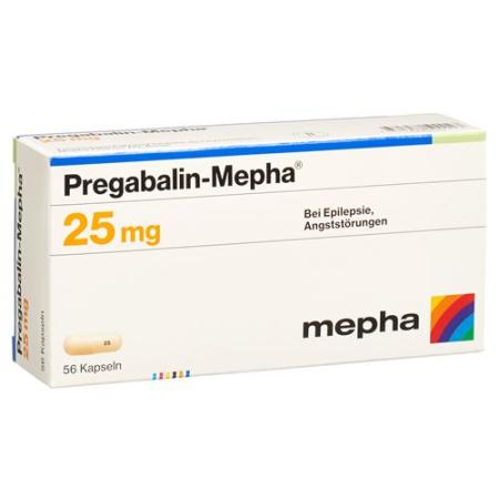 Pregabalin-Mepha Kaps 25 mg 56 pcs - PrimeCare Global