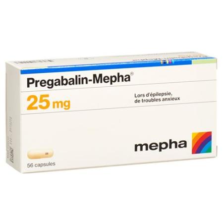 Pregabalin-Mepha Kaps 25 mg 56 pcs - PrimeCare Global