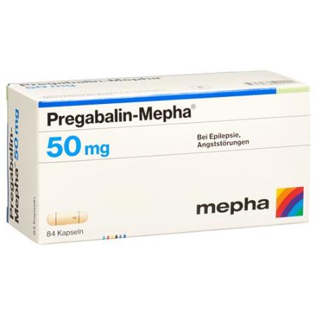 Pregabalin-Mepha Kaps 50 mg 84 pcs - PrimeCare Global