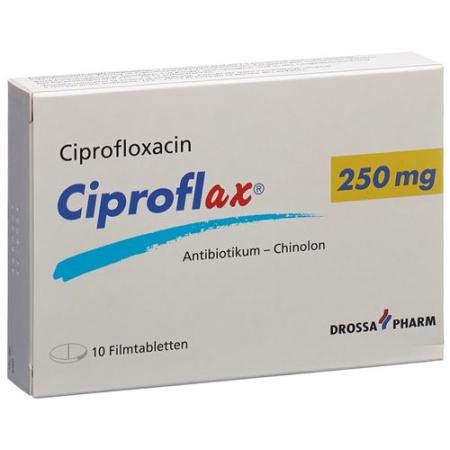 Ciproflax Filmtablet 250 mg 10 pcs - PrimeCare Global