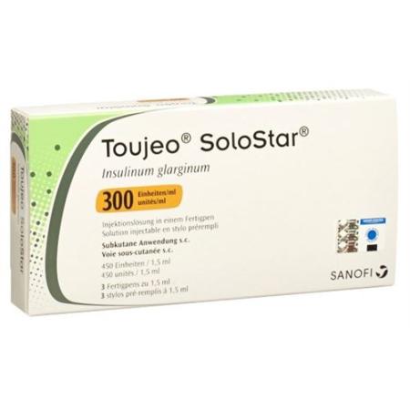 Toujeo SoloStar Inj L&ouml;s 300 U/ml Pen 3 x 1.5 ml - PrimeCare Global