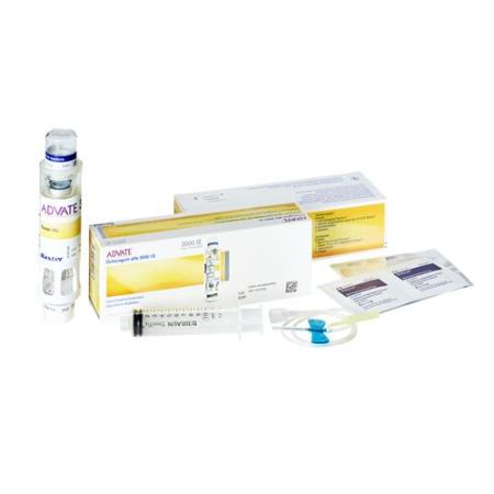 Advate dry sub 3000 IU with solvent 5 ml perf - PrimeCare Global