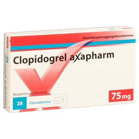 Clopidogrel Axapharm Filmtabl 75 mg 28 pcs - PrimeCare Global