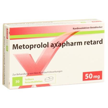 Metoprolol Axapharm Ret Tabl 50 mg 30 pcs - PrimeCare Global