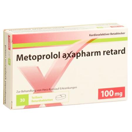 Metoprolol Axapharm Ret Tabl 100 mg 100 pcs - PrimeCare Global