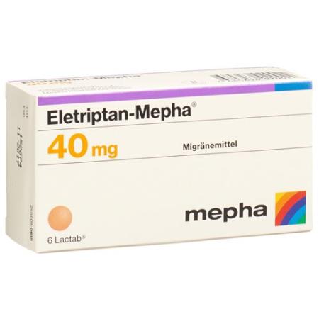 Eletriptan-Mepha Lactab 40 mg 6 pcs - PrimeCare Global