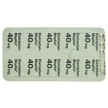 Eletriptan-Mepha Lactab 40 mg 6 pcs - PrimeCare Global