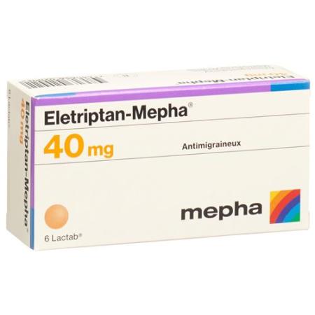 Eletriptan-Mepha Lactab 40 mg 6 pcs - PrimeCare Global