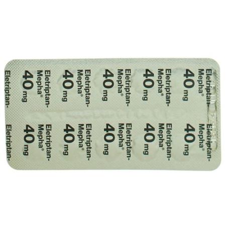 Eletriptan-Mepha Lactab 40 mg 20 pcs - PrimeCare Global
