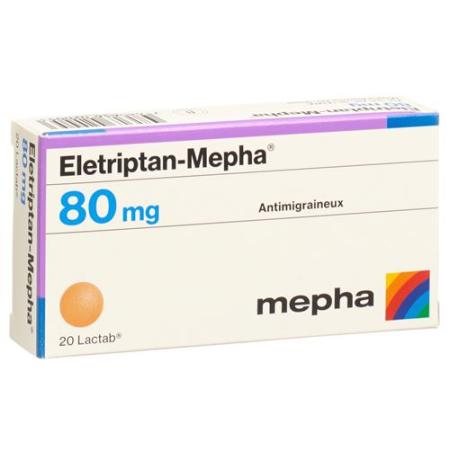 Eletriptan-Mepha Lactab 80 mg 20 pcs - PrimeCare Global