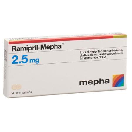 Ramipril-Mepha Tabl 2.5 mg 20 pcs - PrimeCare Global