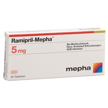 Ramipril-Mepha Tabl 5 mg 20 pcs - PrimeCare Global