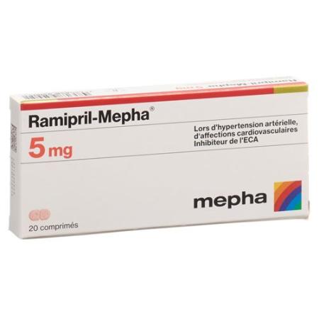 Ramipril-Mepha Tabl 5 mg 20 pcs - PrimeCare Global
